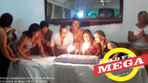 Mega Fm dialogó con socios del club de adultos el Recreo que festejaron su cumpleaños el pasado domingo 25/02/18