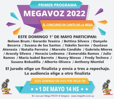MEGAVOZ 2022 - participantes programa 1/05/22
