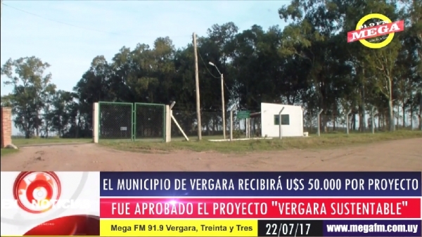 Municipio de Vergara recibirá U$S 50.000 por proyecto Vergara sustentable en la región 23/07/17