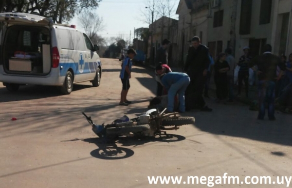 Accidente de tr&aacute;nsito en calle Jacinto Ruiz esquina Dionisio Coronel 28/07/17