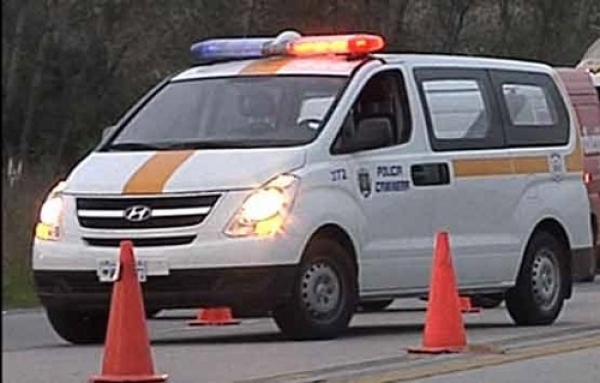 Un auto volco en Ruta 18 Km. 353 en la tarde de hoy martes 2/02/16