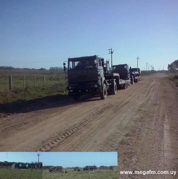 Ejercito realiza maniobras en zona de 415 Ruta 18 pr&oacute;ximo a Placido Rosas y aduana movil realiza controles en Ruta 18