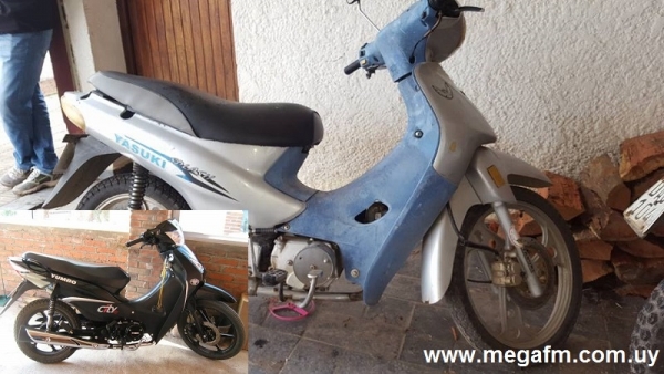 Hurtaron 2 motos en la madrugada de hoy en Vergara 15/07/16