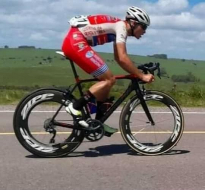 Erick Fagundez (Club Unión Treinta y Tres - Vergara de Ciclismo) fue ganador del Tercer Tour de San Carlos 6/02/22