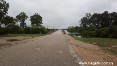 El tramo viejo sobre Ruta 18 en Vergara se encuentra cortado, al igual que Paso Mamerta y continuan precipitaciones escasas