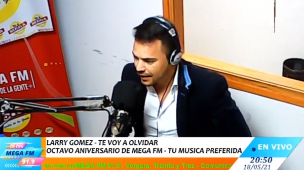 Larry Gomez - te voy a olvidar - octavo aniversario de la Mega 18/05/21