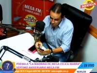 El poema de Jos&eacute; "Perita" Falc&oacute;n a Celica Ibarra "La madrina" de la Mega 18/05/2020