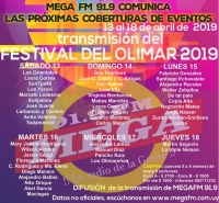 Programaci&oacute;n 47&deg; edici&oacute;n Festival del Olimar &ldquo;Maestro Rub&eacute;n Lena&rdquo; 2019