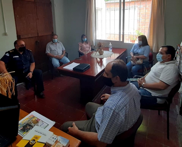 Autoridades de la salud se reunieron con el Alcalde y Comisario de Vergara 29/12/20