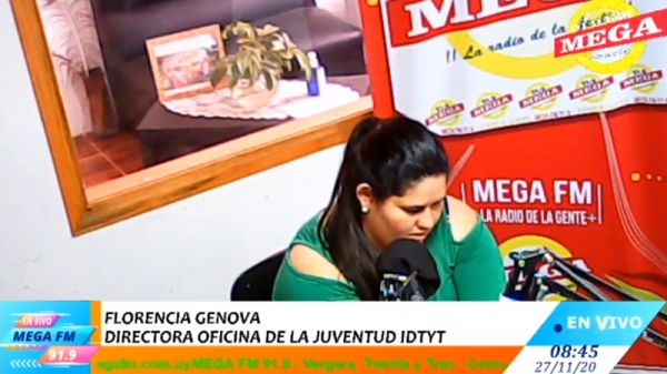 Entrevista a Florencia Genova Directora Oficina de la juventud 27/11/20