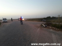 Volc&oacute; un auto en persecuci&oacute;n en proximidades a Vergara 2/12/16