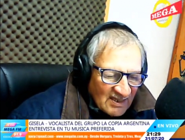Dialogamos con Gisela vocalista del Grupo argentino LA COPIA 31/07/20