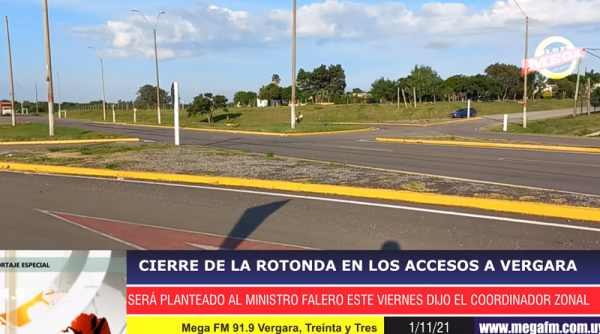 El cierre de la rotonda en ruta 18 frente a Vergara ser&aacute; planteado al Ministro de Obras P&uacute;blicas 1/11/21