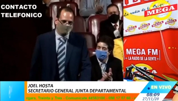 Entrevista a Joel Hosta Secretario General Junta Departamental 27/11/20