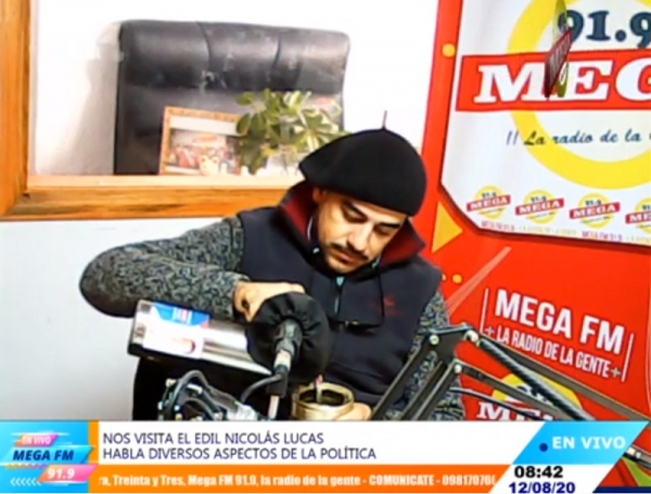 Nicol&aacute;s Lucas habla sobre su pasaje por la Junta Departamental 12/08/20