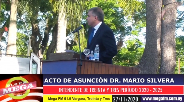 Cobertura acto asunci&oacute;n Intendente de Treinta y Tres Dr. Mario Silvera 27/11/20