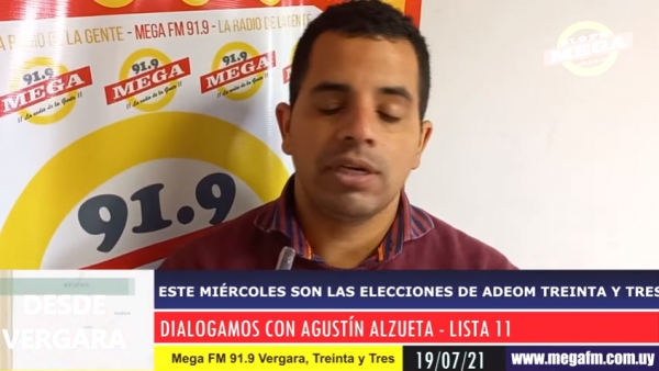 Entrevista a Agust&iacute;n Alzueta - lista 11 elecciones ADEOM Treinta y Tres 19/07/21