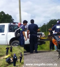 Accidente de tr&aacute;nsito en Ruta 18 en los accesos a Placido Rosas 9/01/17